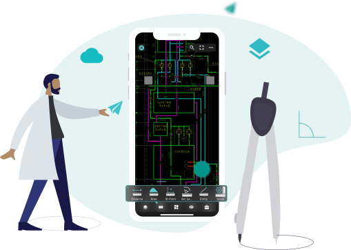 풍부하고 효율적인 편집 기능을 지원하는 동시에 모바일 장치에서 CAD 도면을 정확하고 빠르게 탐색하여 최고의 도면 디자인 경험을 제공합니다.